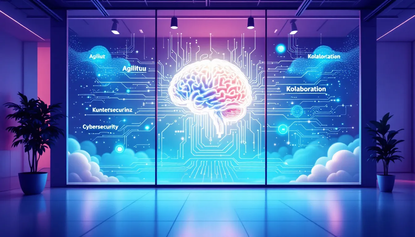 IT-Abteilung bei der digitalen Transformation, die neue Technologien implementiert.