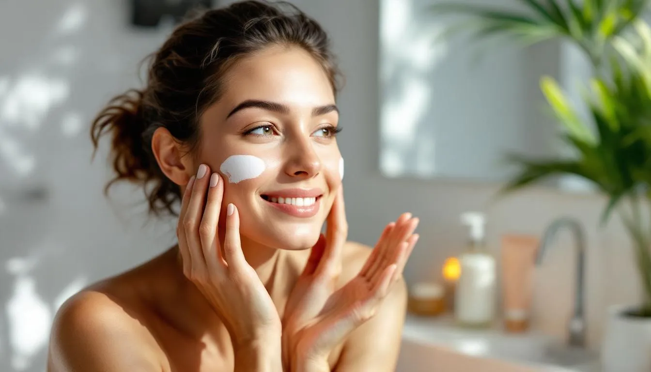 A person applying skincare products in their daily routine for maximum hydration.