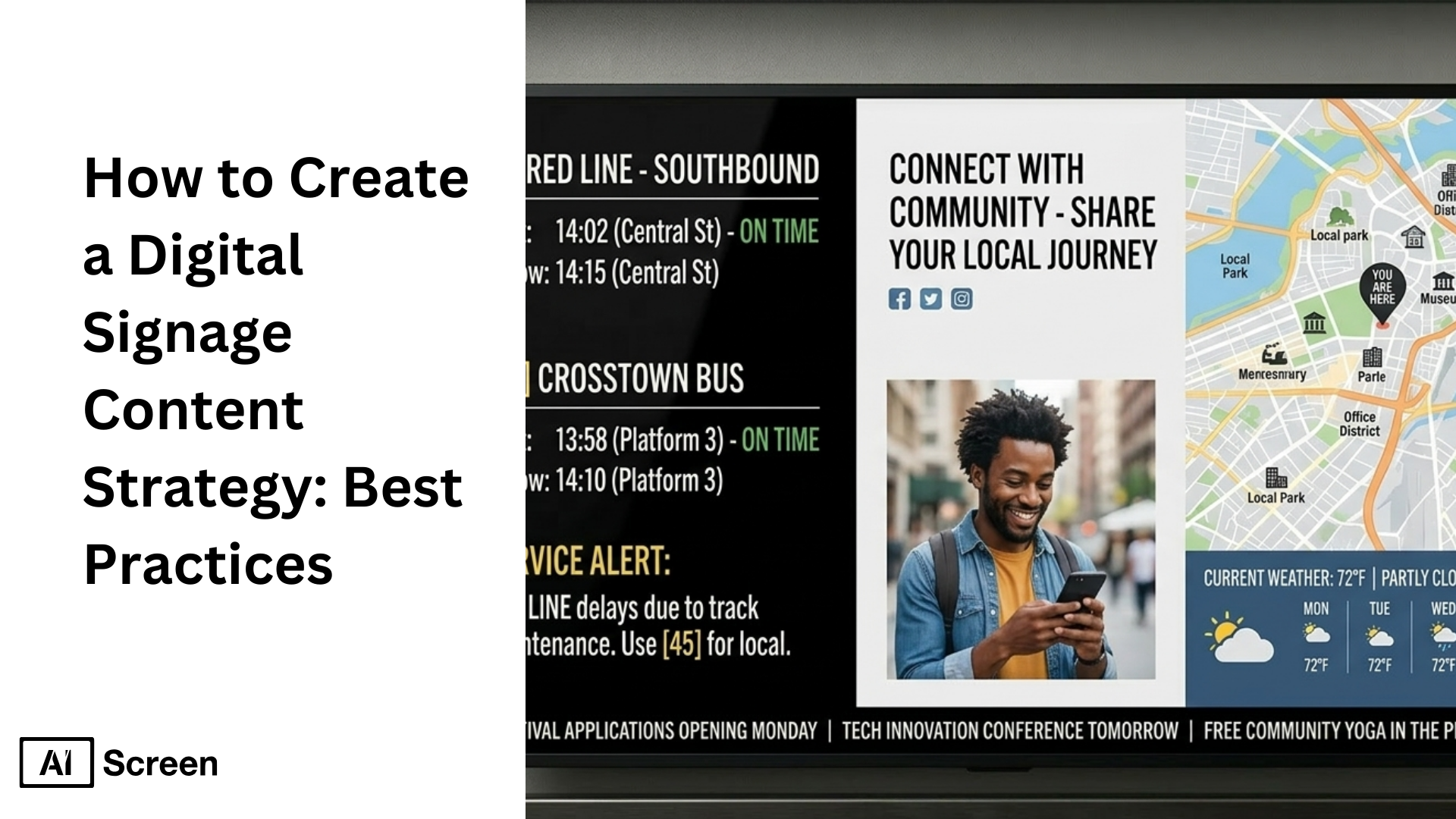 How to Create a Digital Signage Content Strategy: Best Practices 1 creating a digital signage content strategy