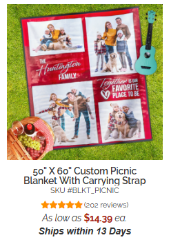 Custom Picnic Blankets 