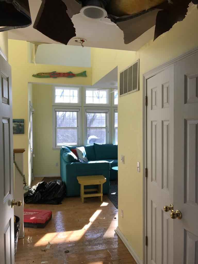 water damage restoration process material damage