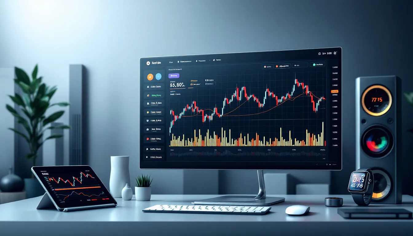 Tools and platforms for trading crude oil futures, showcasing modern trading technology.