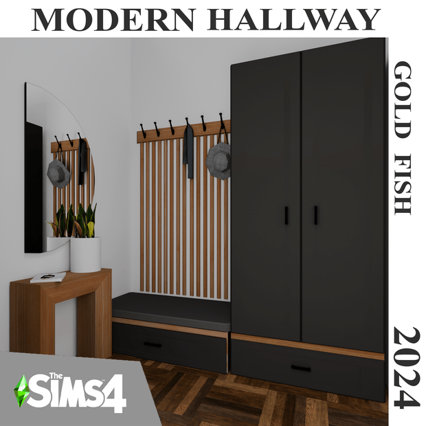 Gold Fish Modern Hallway
