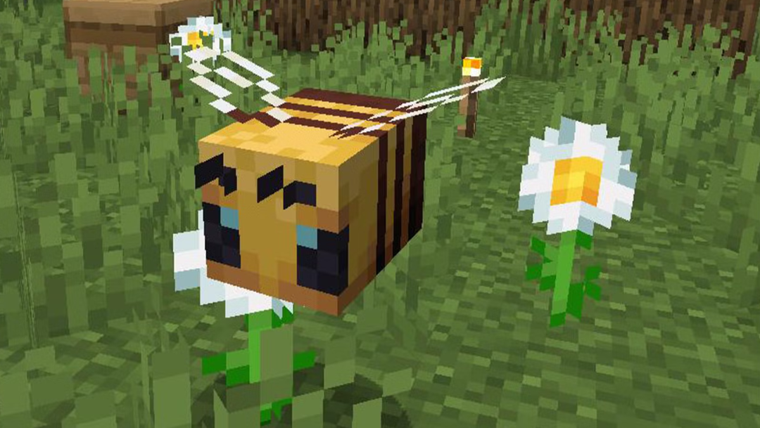 what do bees eat in Minecraft