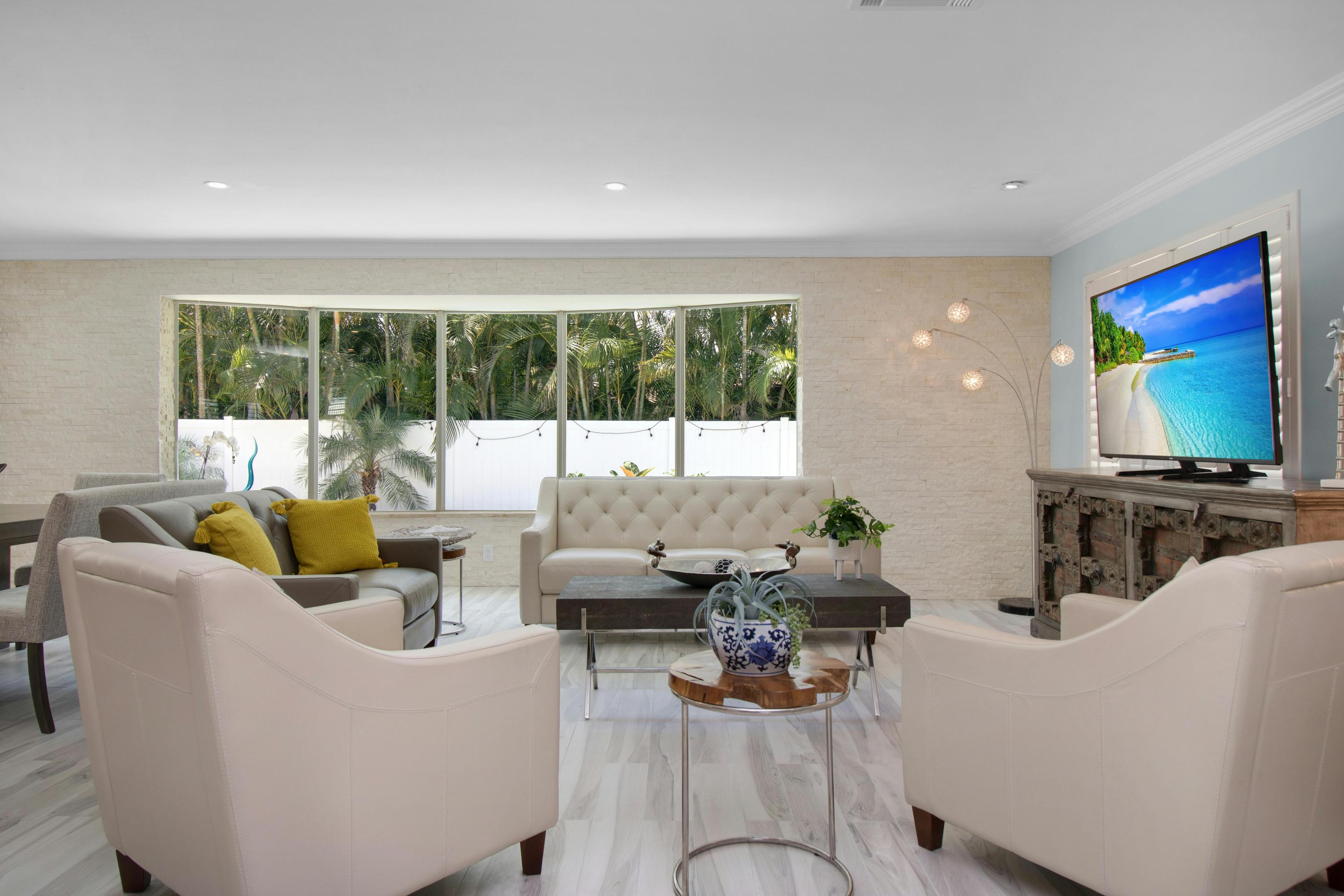 The lobby of an addiction luxury treatment facility