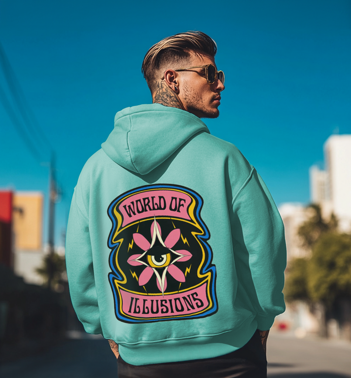 Green hoodie for men