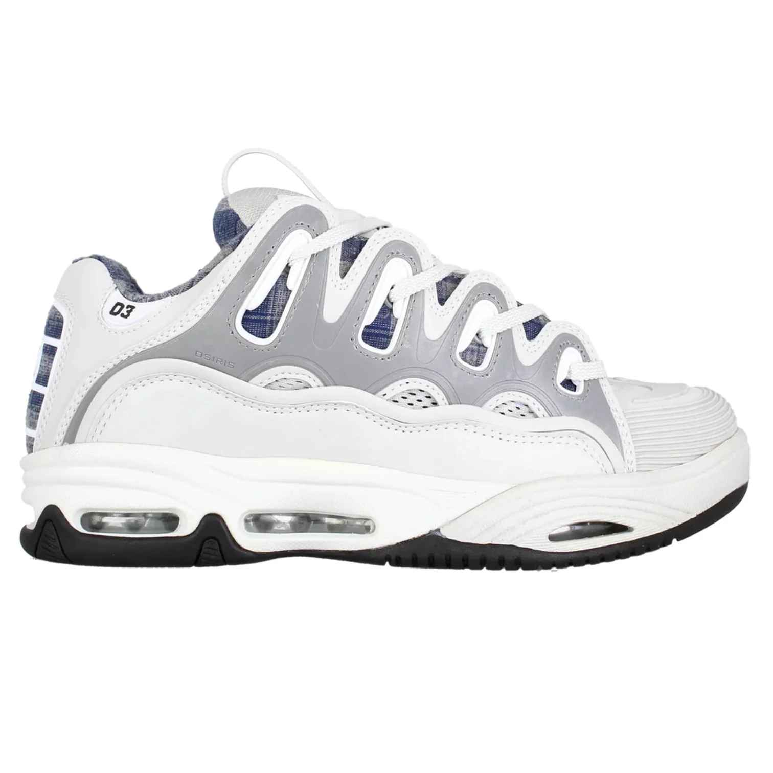 White Osiris D3 Shoe at Amateur Athlete Skate Shop