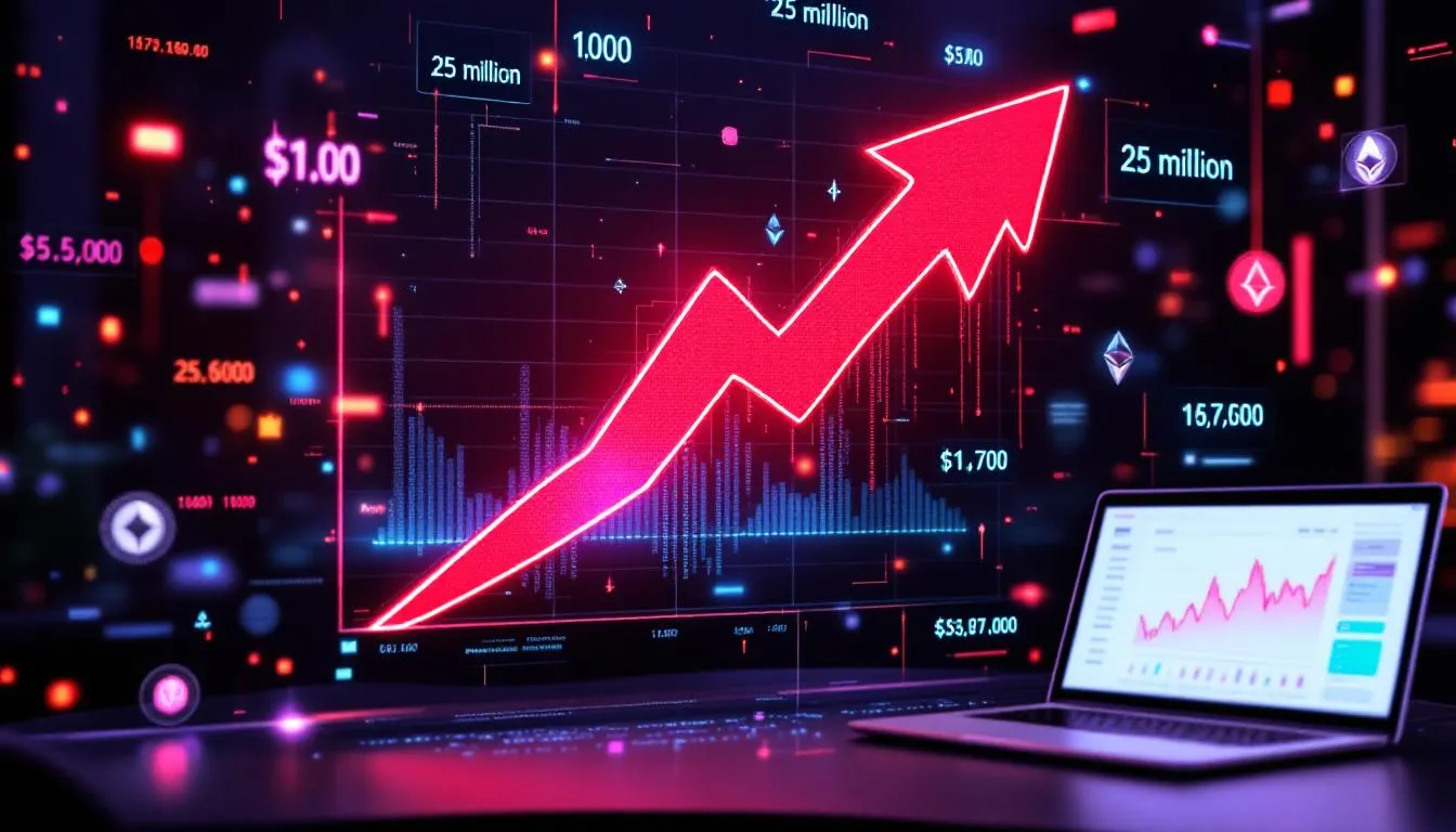 The image depicts a dramatic headline announcing the $25 million Ethereum heist, focusing on the alleged crimes of the Peraire Bueno brothers, who are accused of wire fraud and committing money laundering through a complex scheme involving cryptocurrency. The backdrop features elements symbolizing cutting-edge technology and the integrity of blockchain, reflecting the ongoing concerns within DeFi ethics and the impact on victim traders.