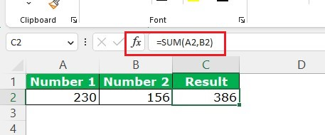 Fix the spelling of the SUM formula in the formula bar. In this way, Excel will remove the "#NAME?" Error.