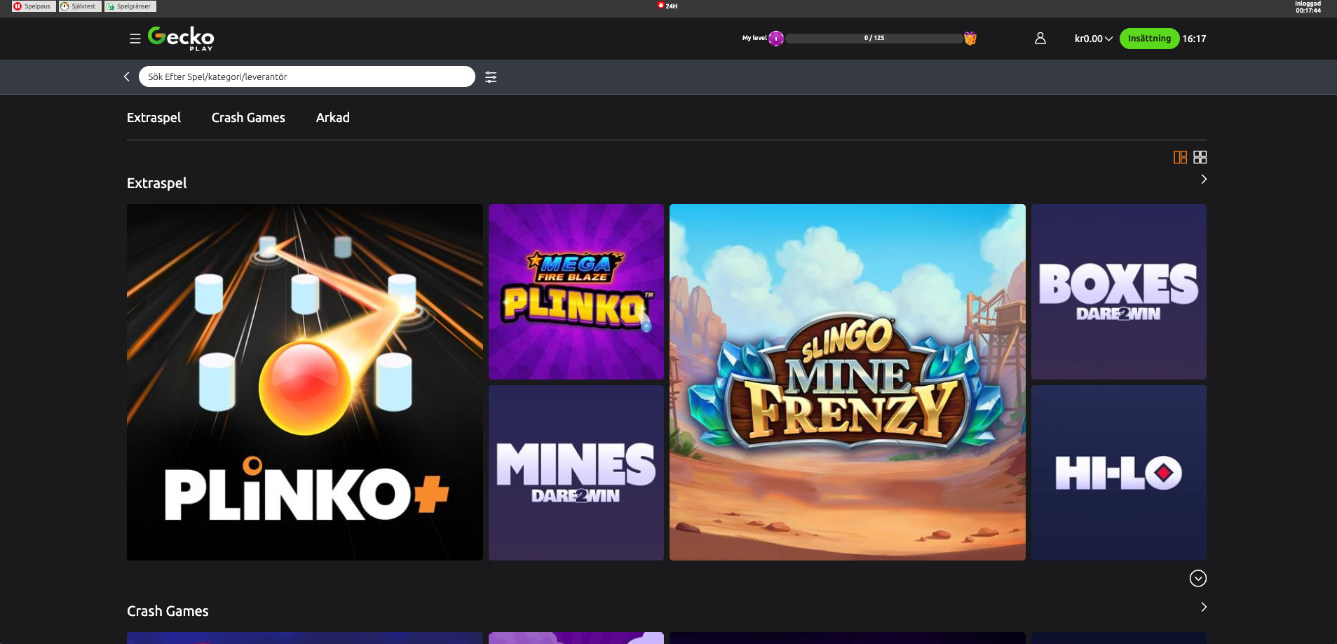 geckoplay arkad - crash games