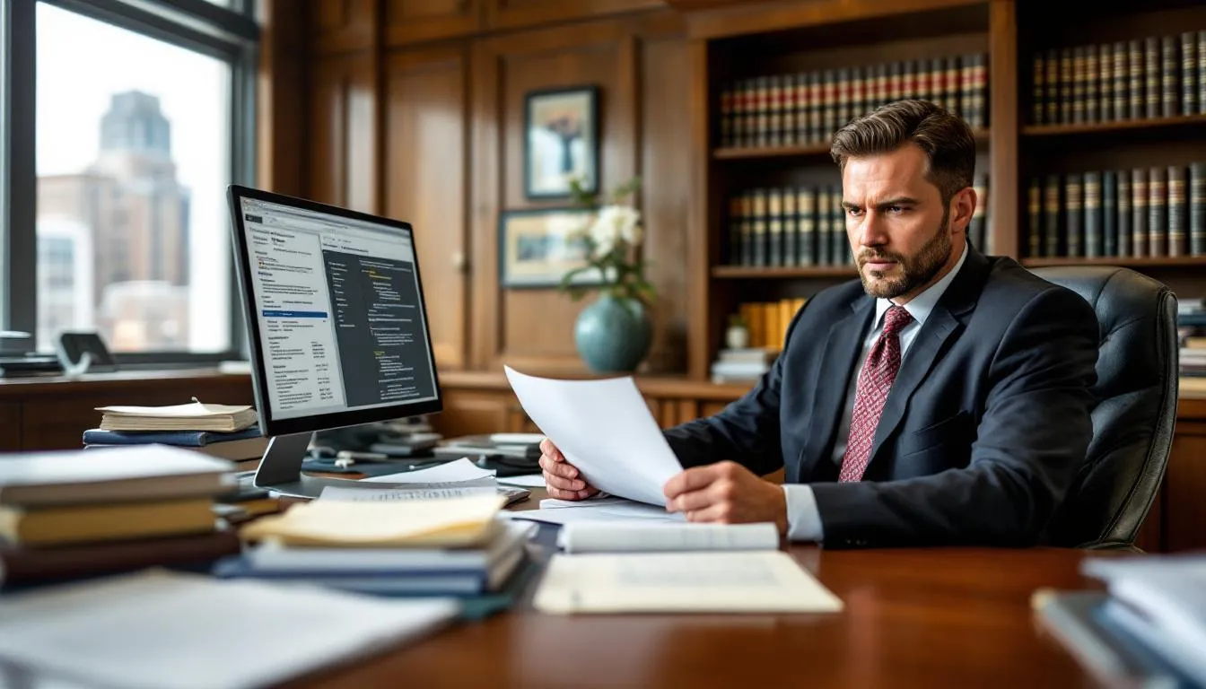 In a well-organized law office, a dedicated Durham, NC criminal defense attorney is intensely focused on their work, reviewing case files and preparing for upcoming court appearances. The attorney's commitment to providing legal representation for clients facing serious felony charges, such as drug trafficking and domestic violence, is evident in their diligent efforts to secure the best possible outcome.