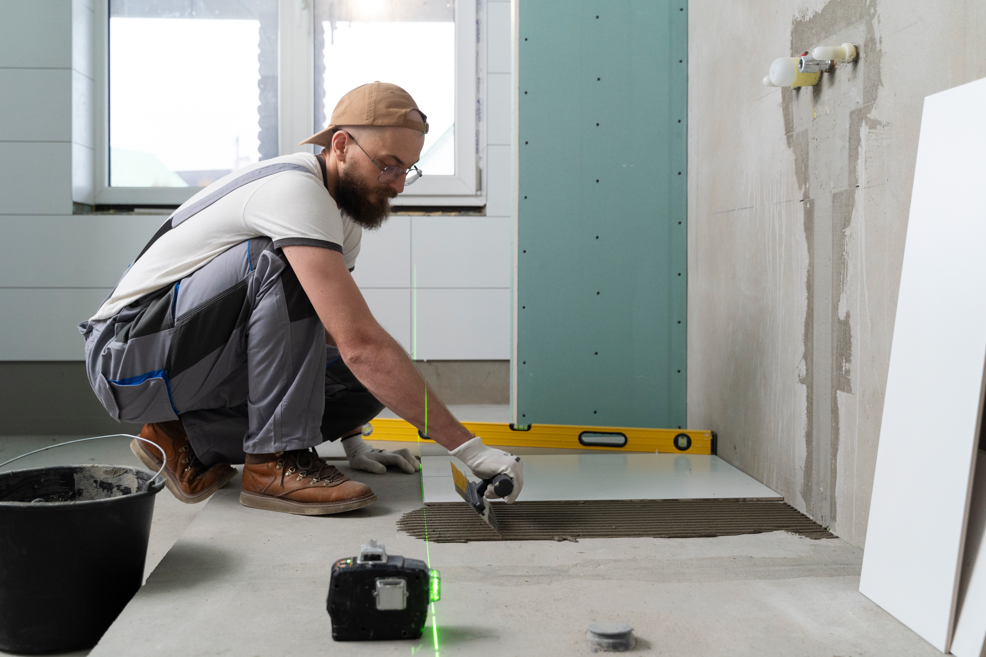 Tiling requires precision so always consult with a professional before you embark on a bathroom renovation project.