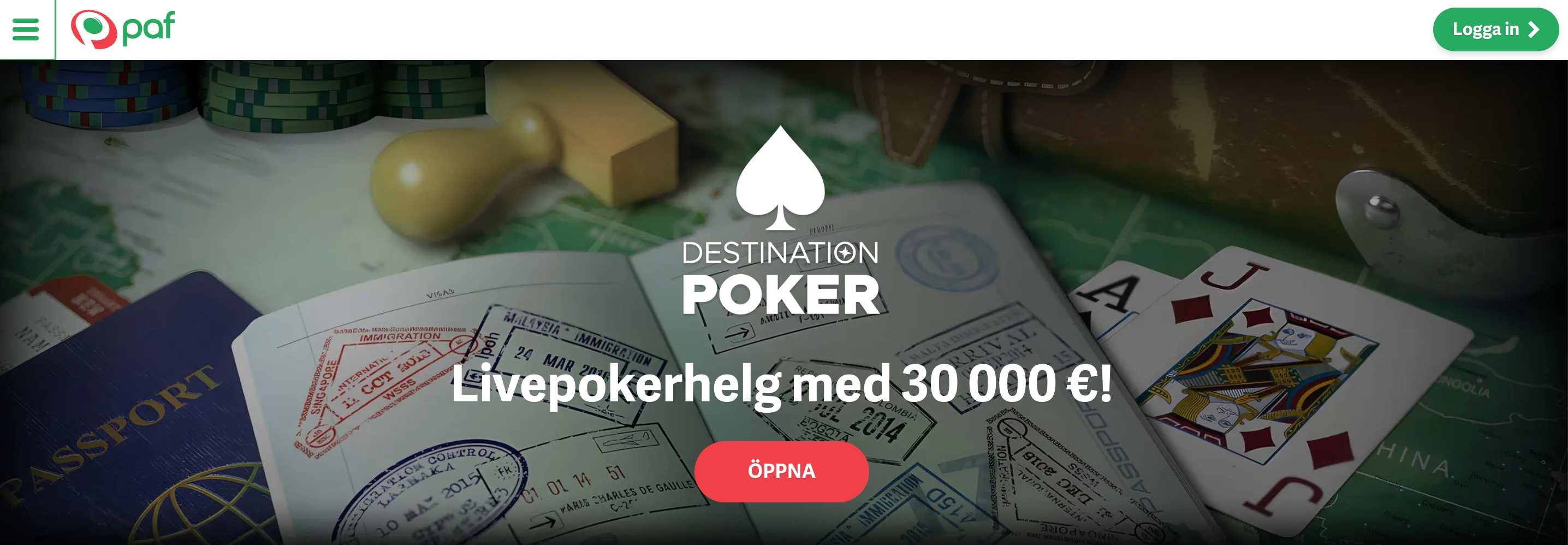 Paf Poker Startsida