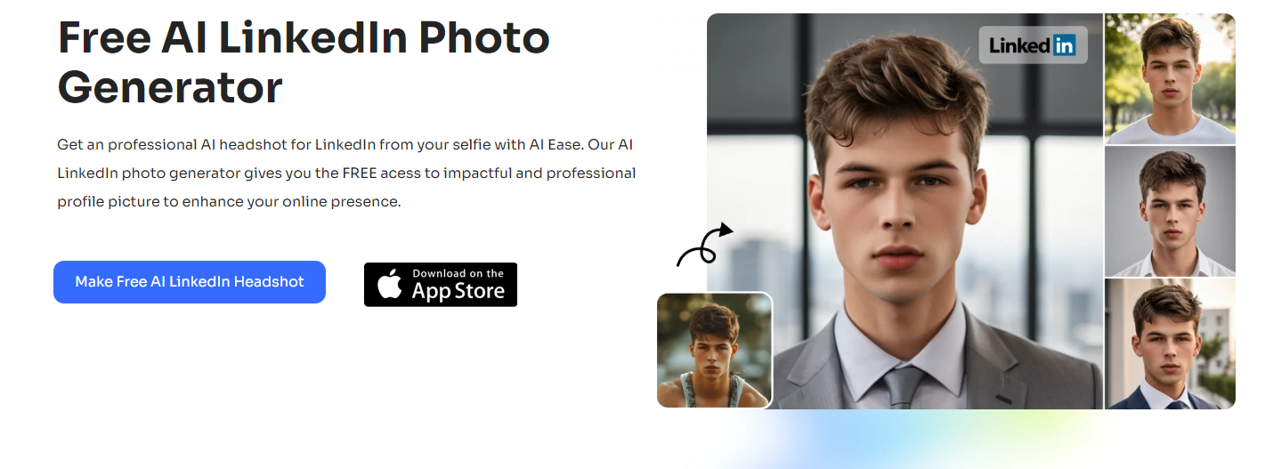 AIEASE: Free AI LinkedIn Photo Generator