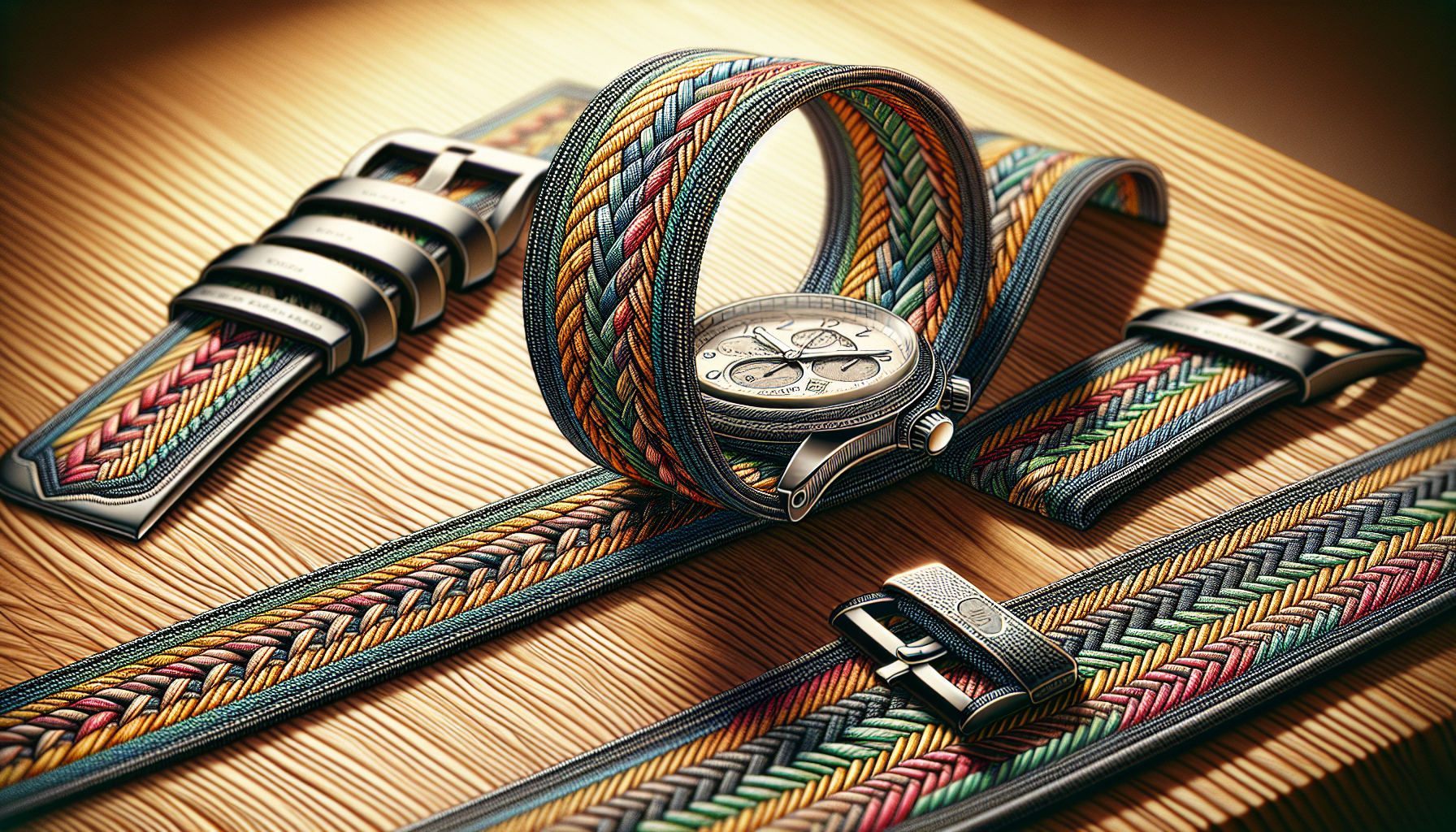 Illustration of Swedish-made Perlon watch straps