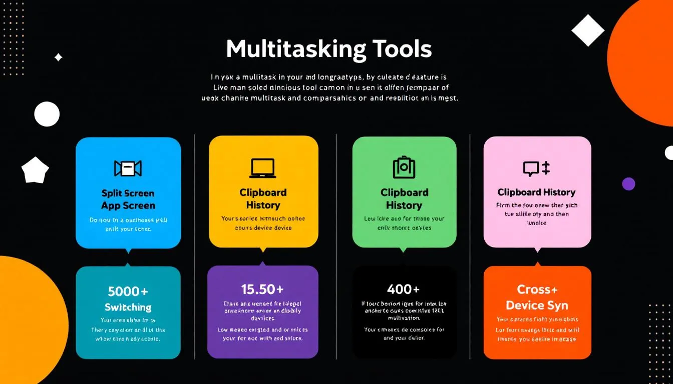 Comparaison des outils et applications multit&acirc;che.