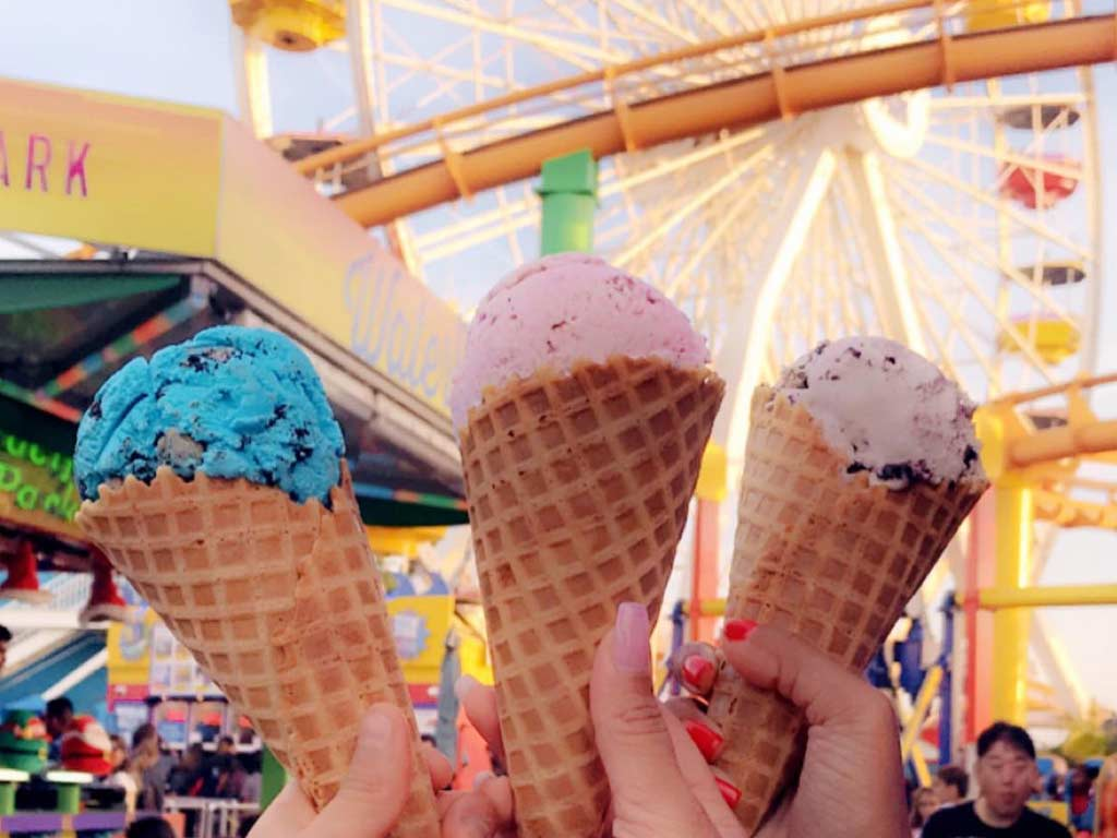 Ice cream cones at Scoops Ice Cream and Treats