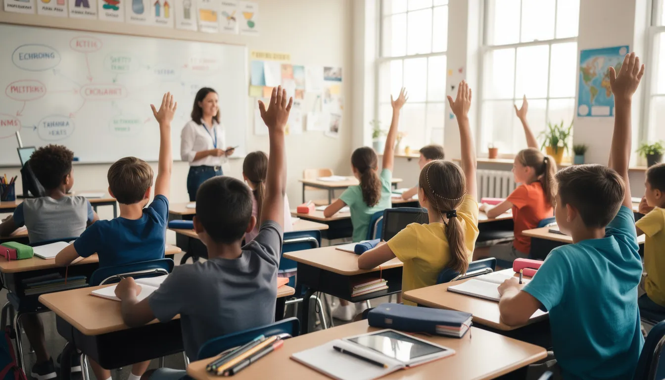 The CRA image shows students in a classroom, raising their hands during an interactive lesson, fostering a sense of community and engagement. This scene reflects the importance of education in building partnerships and addressing the credit needs of local communities.