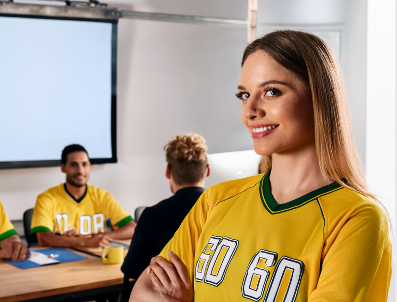 Using soccer jerseys for promotion - hand - kit - corporate gifts