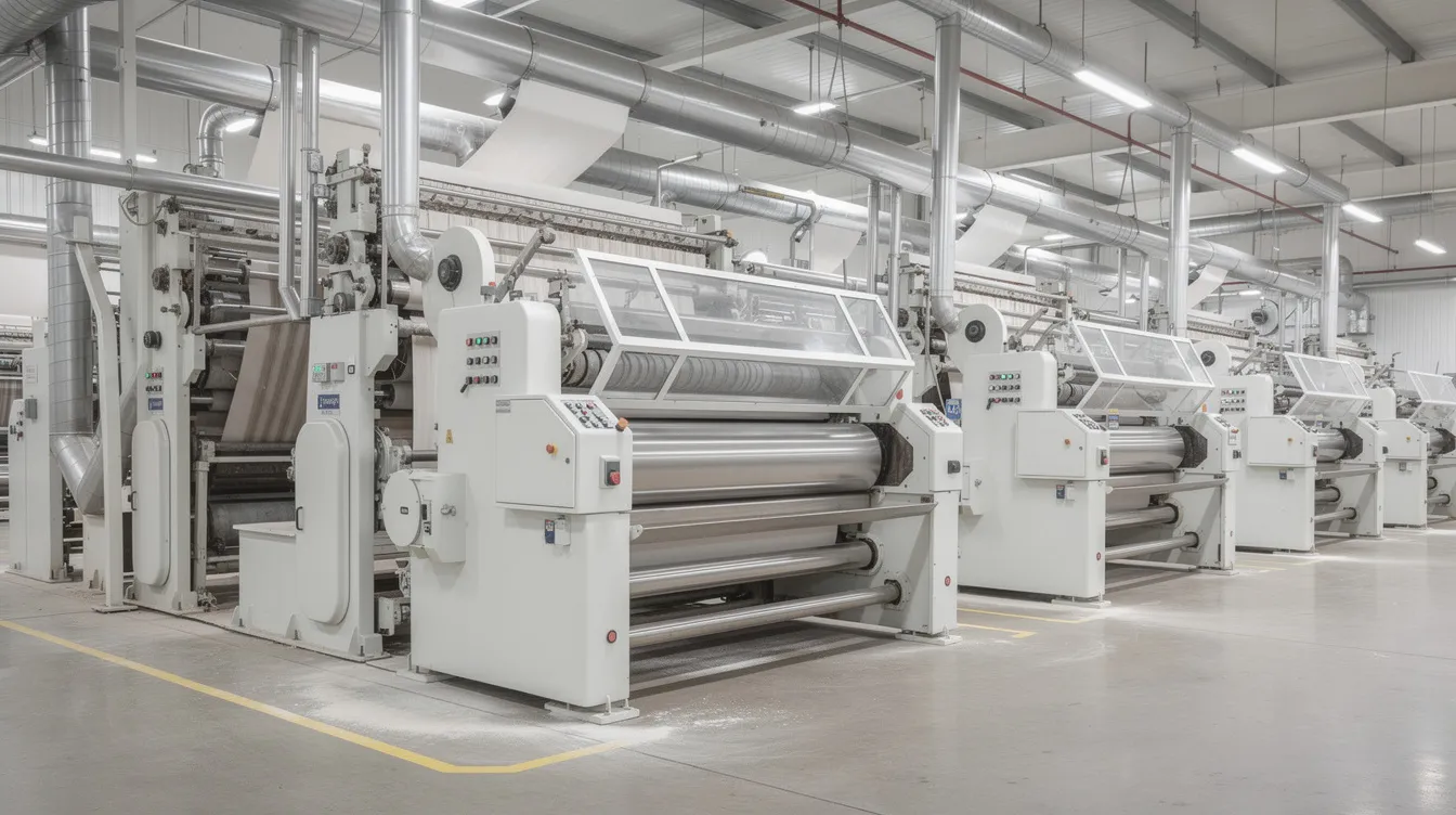 548557e2 6dc2 4172 817c 668271a63f56 The image showcases modern roller flour milling machinery within an industrial plant, featuring steel rollers and sifters designed for efficient flour production. This advanced milling technology is essential for meeting market demand and ensuring high flour quality in the flour milling industry.