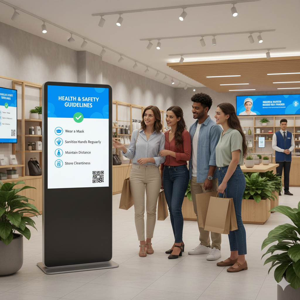 How Can Digital Signage Bring Out the Benefits in Retail Marketing? 14 Reasons to Know 7 display health and safety information effectively