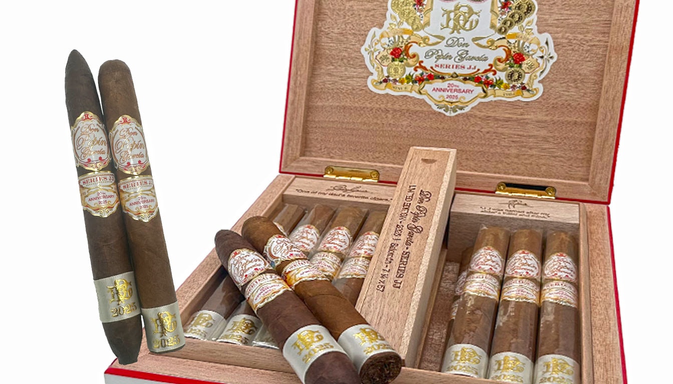 An exquisite cigar box presentation highlighting the craftsmanship.