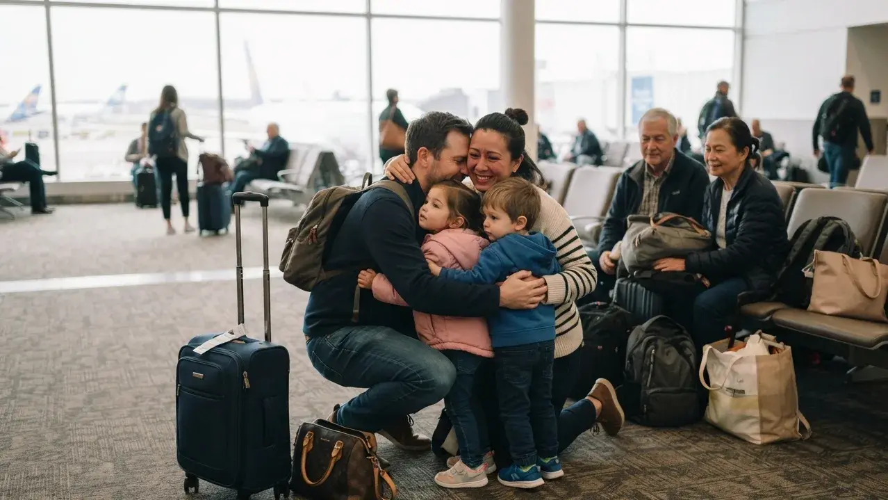 Family member returning earlier with separate dummy ticket dates