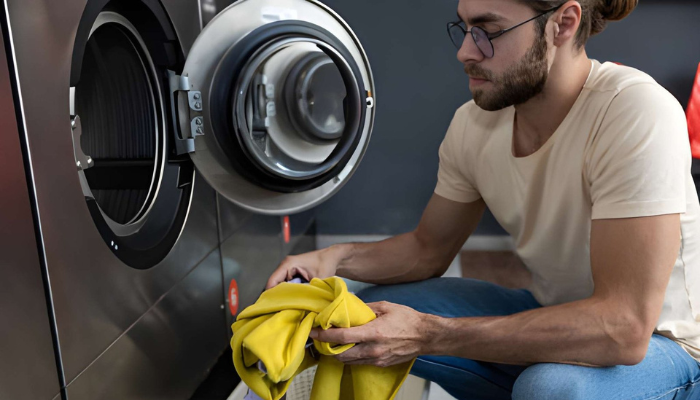 Rewashing the towels that have been used in cleaning