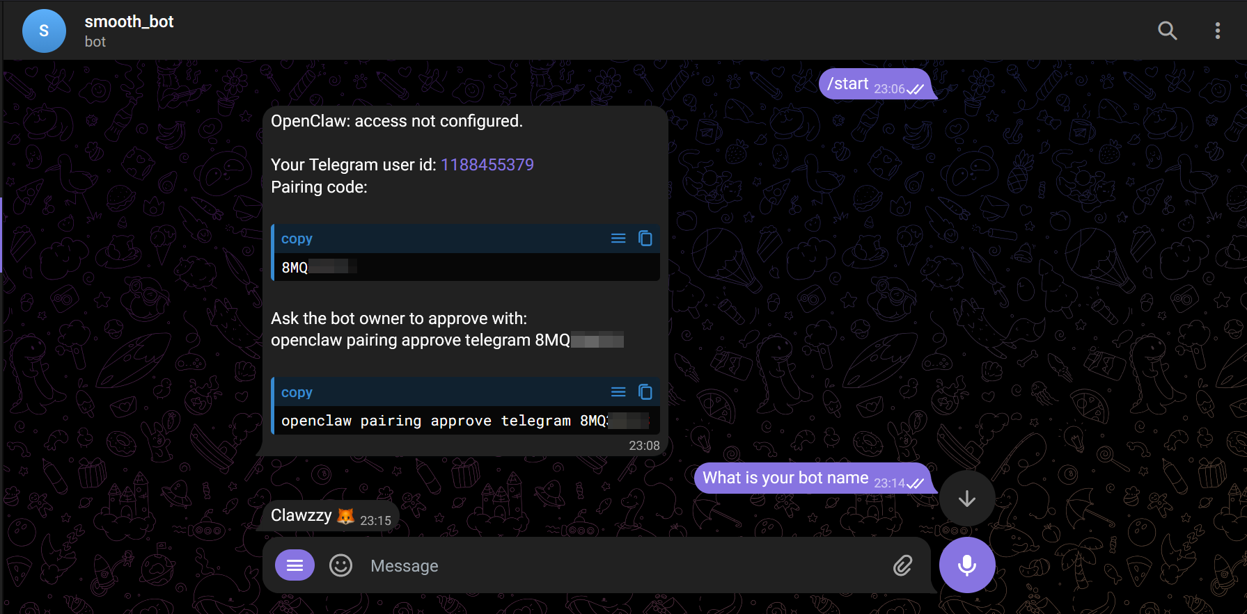 Connecting OpenClaw from Telegram