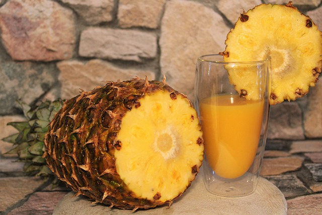 pineapple, fruit, food