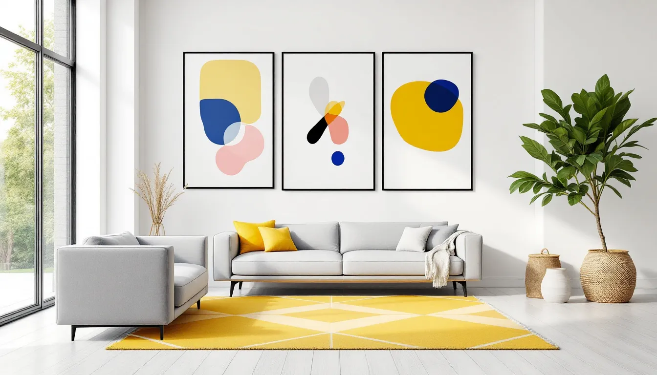 High-quality inspirational prints displayed in a stylish setting.