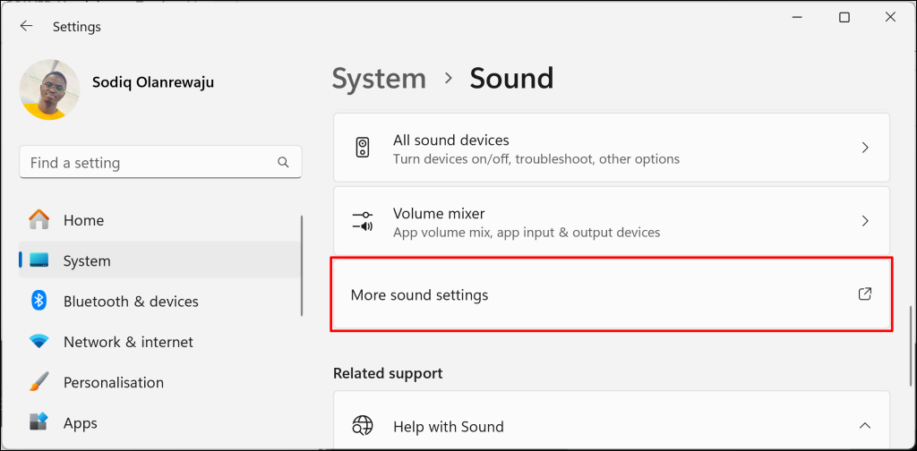 Steps to turn off audio enhancements in Windows 11