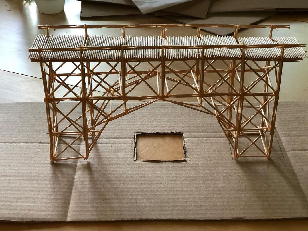 strong toothpick bridge design example