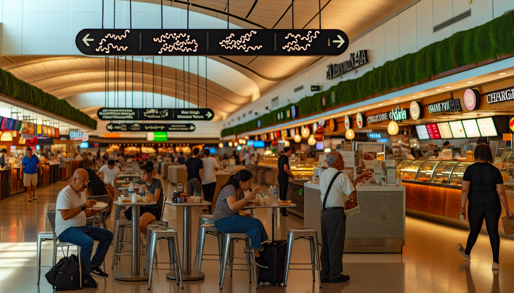 Diverse dining options at JFK Airport