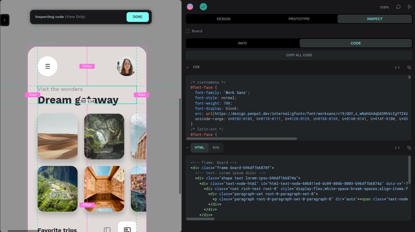 Penpot design as code generator