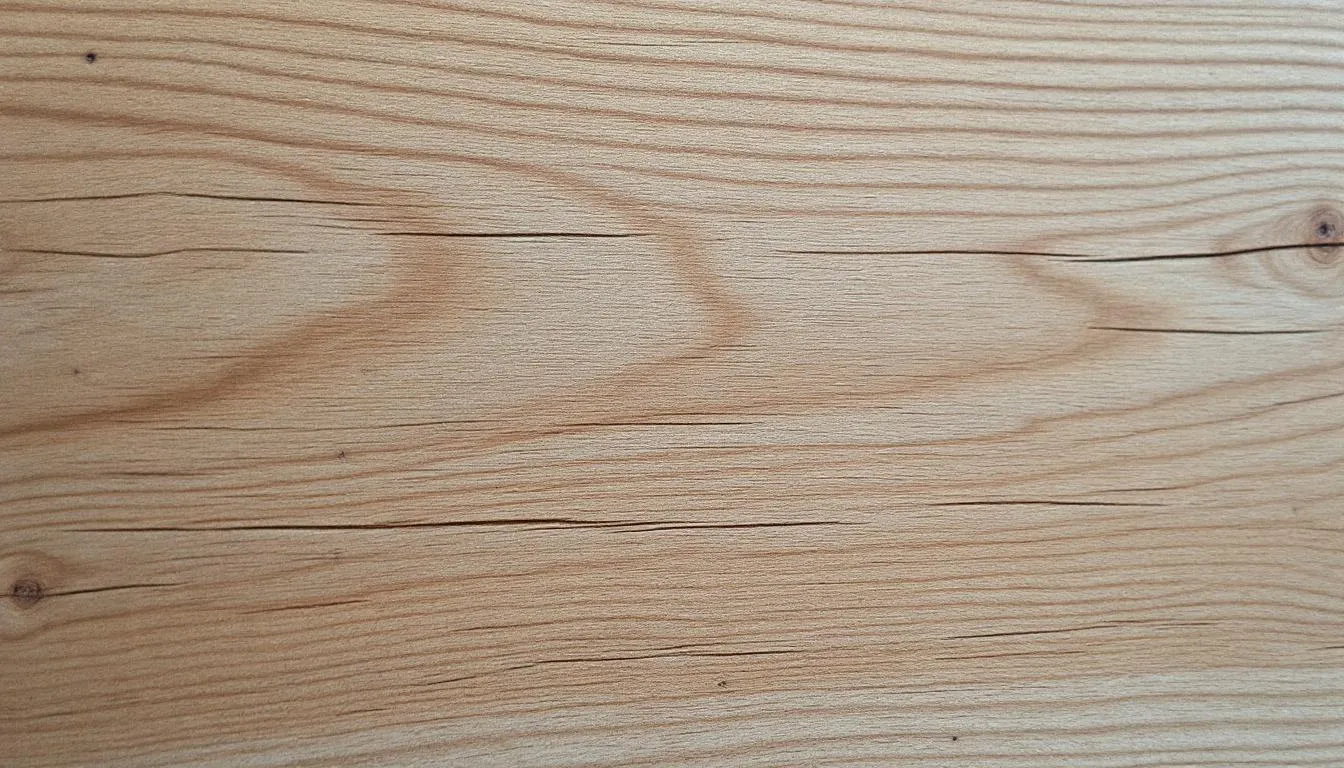 En närbild av kvalitetsträ visar en vacker åderstruktur, vilket framhäver den naturliga skönheten och texturen hos materialet i möbler och inredning för hemmet. Denna detalj kan inspirera till inredning av hemmet med stiliga möbler som soffor och fåtöljer.