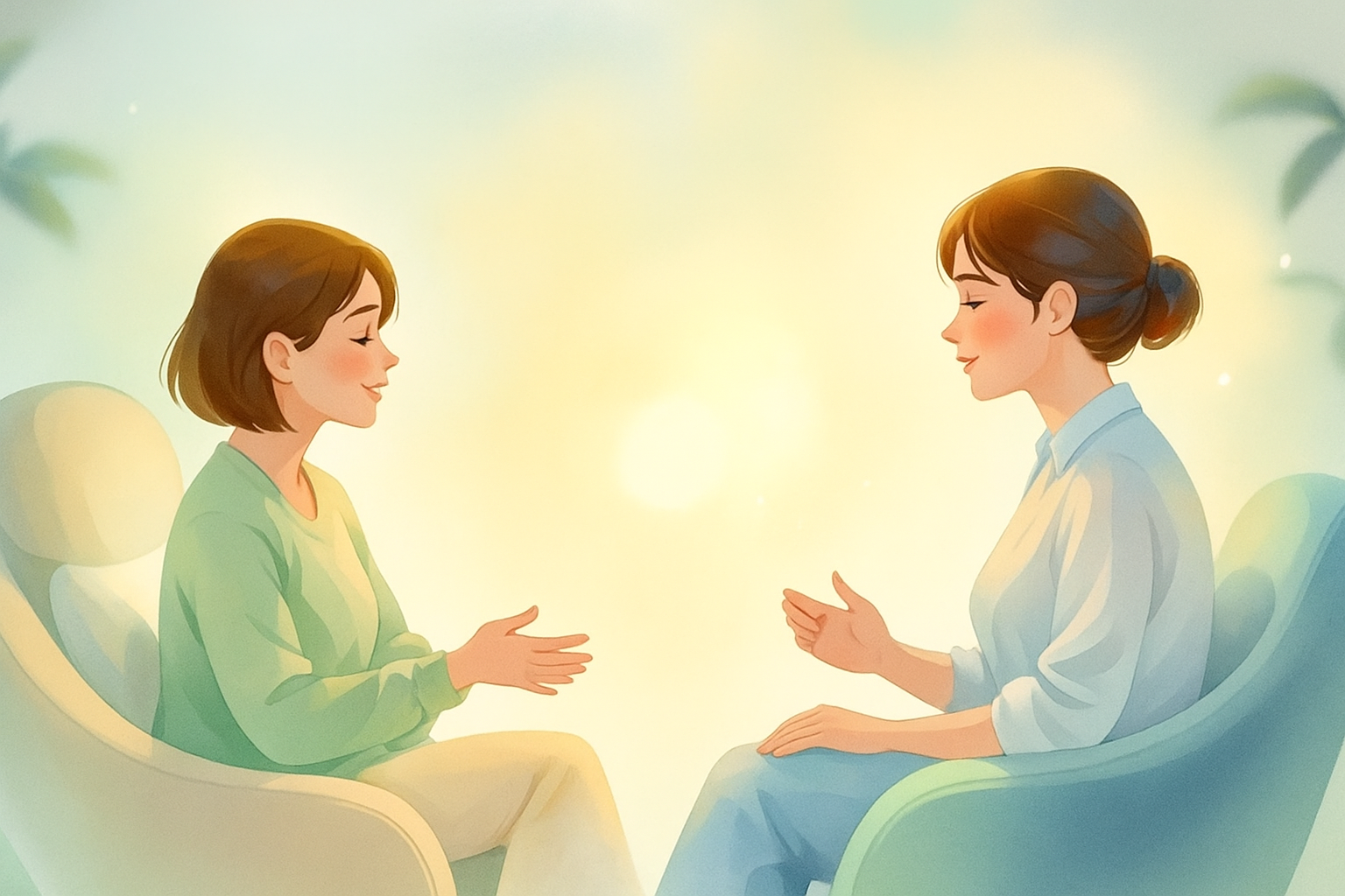 An illustration depicting the concept of interpersonal and social rhythm therapy.