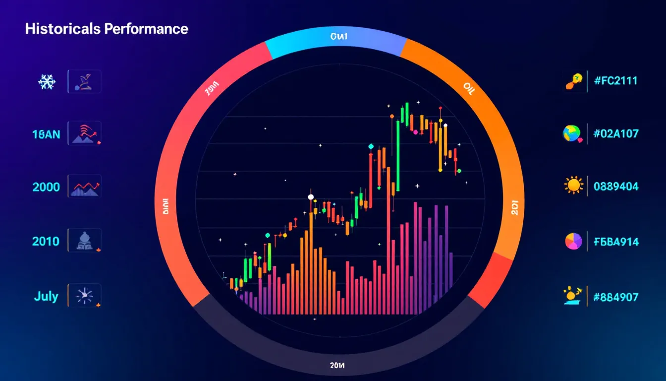 A historical performance chart showcasing trading volume of futures contracts.