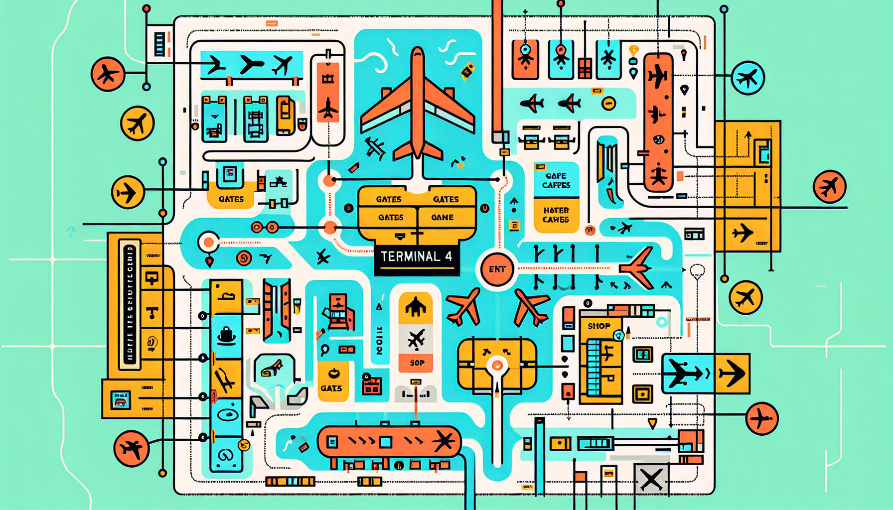 JFK Airport Terminal 4 map