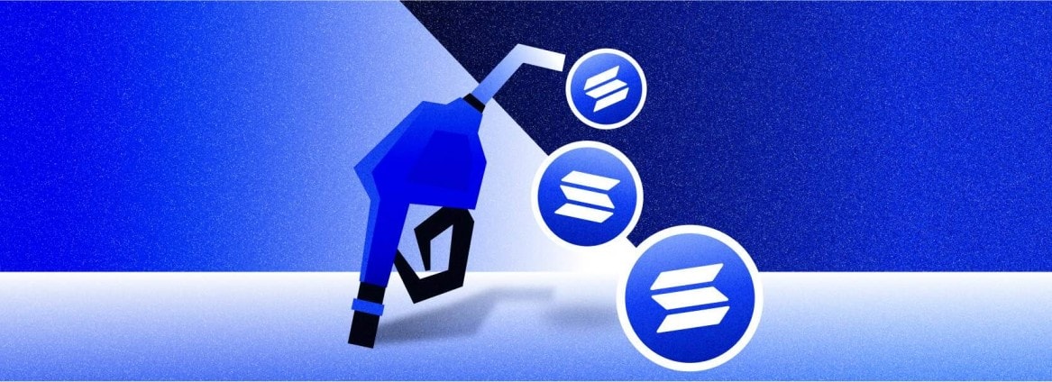 An infographic showing Solana gas fees.