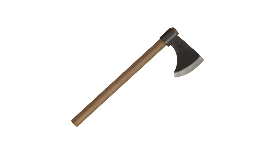 Axe for Cutting a Fallen Tree