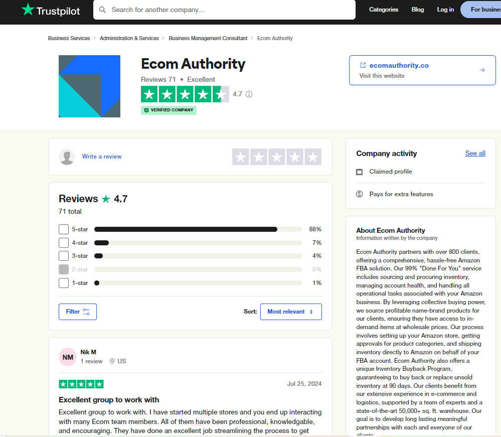 ecom authority reviews