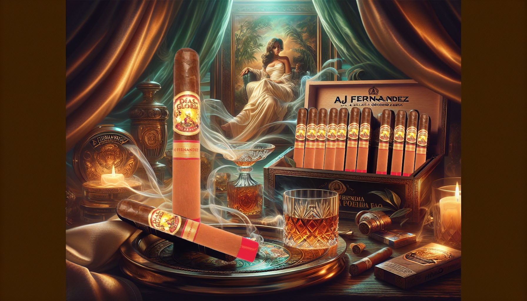 An illustration highlighting the reasons to choose AJ Fernandez Dias de Gloria cigars.