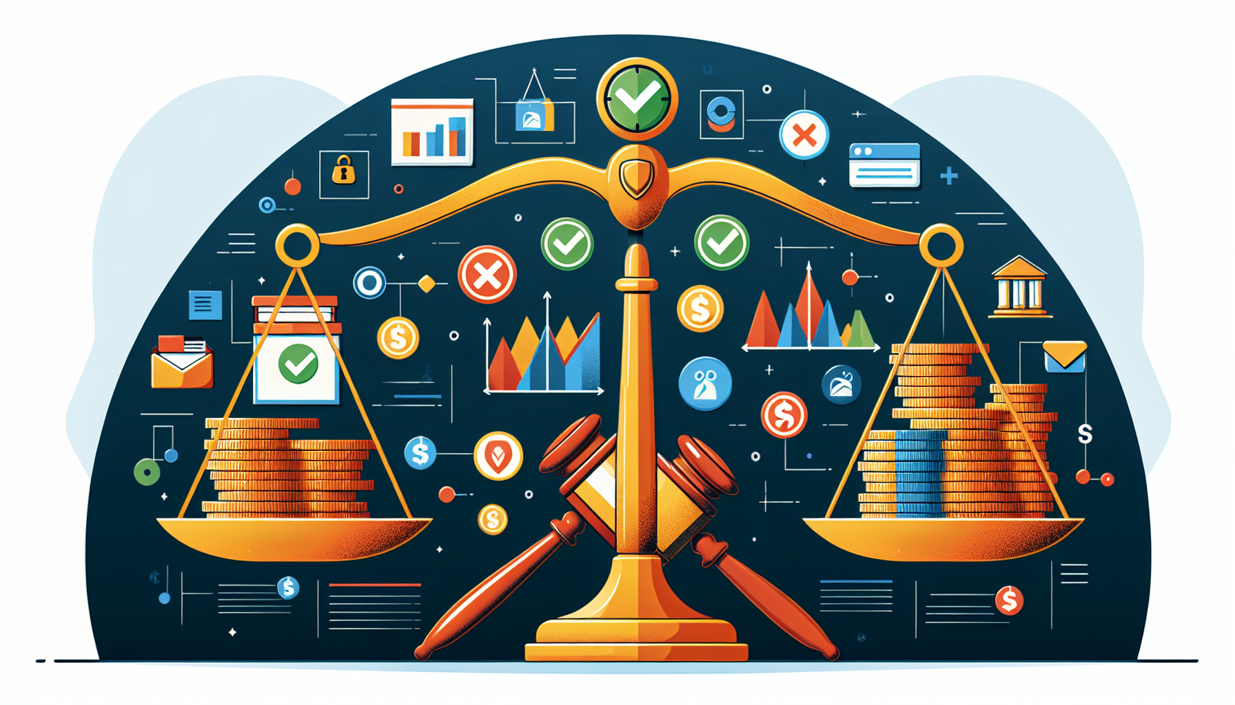 An illustration showing factors affecting the cost of collection agency surety bonds.