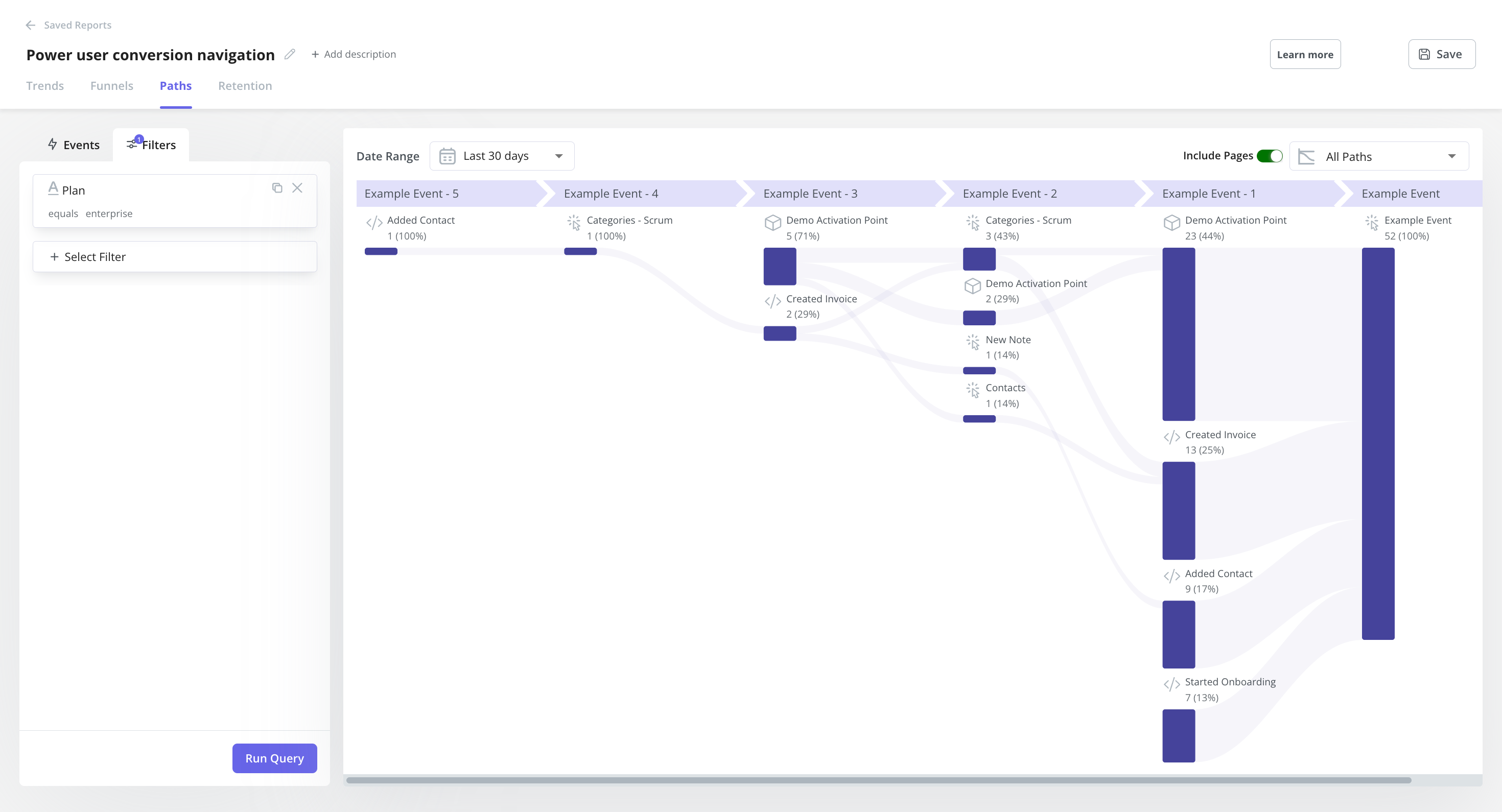 Path analysis in Userpilot