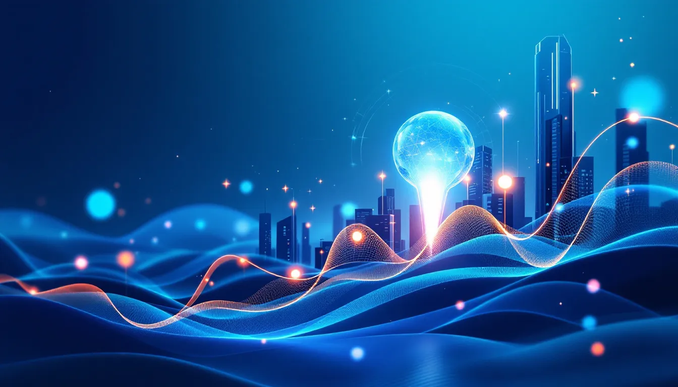 Future trends in Oracle Business Intelligence depicted through innovative graphics.