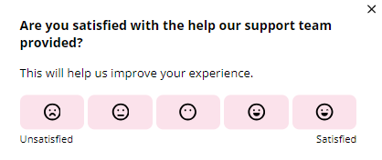 Example of acustomer experience survey question