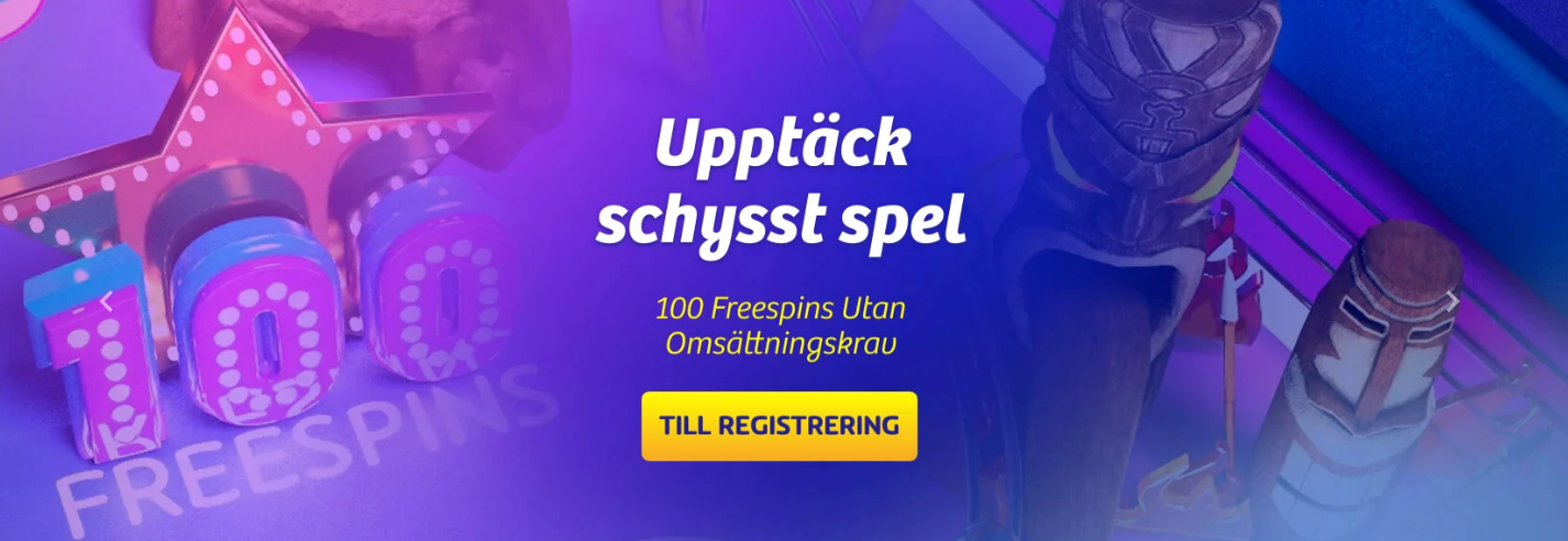 100 free spins utan omsättningskrav hos Playojo