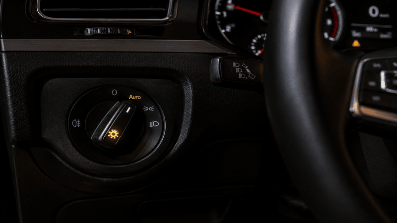 car headlight control dial 