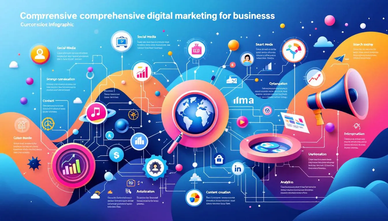 An overview of comprehensive digital marketing services for businesses.
